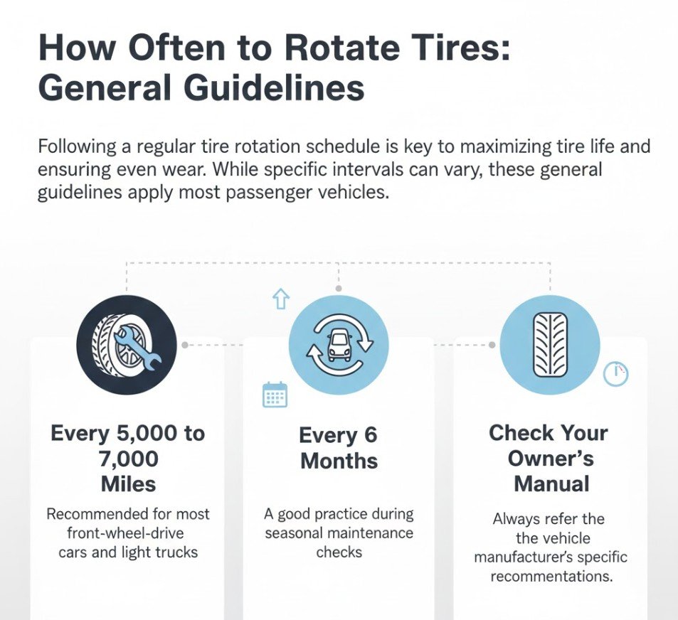 How Often to Rotate Tires: General Guidelines
