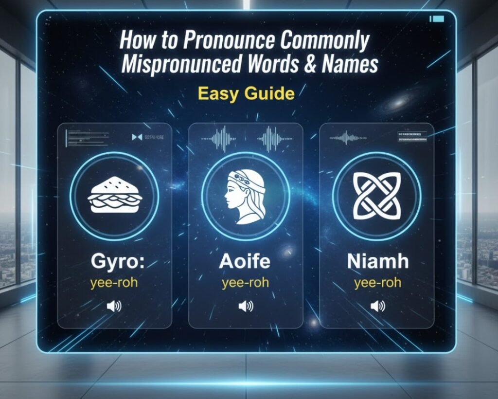 How to Pronounce Commonly Mispronounced Words & Names | Easy Guide How to Pronounce