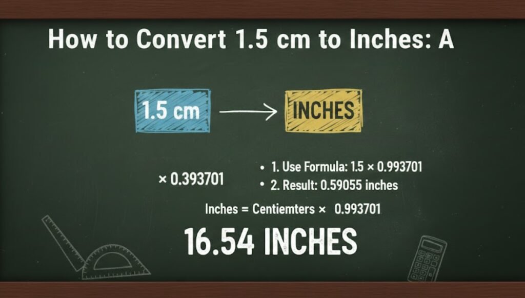 1.5 cm to Inches