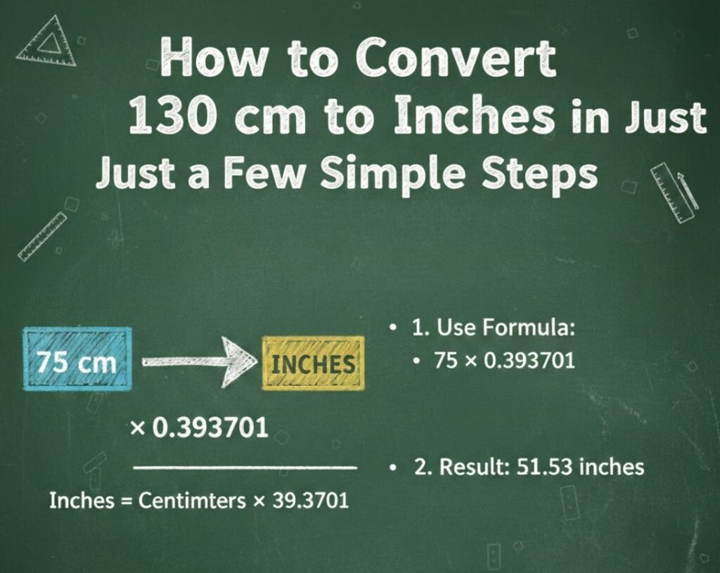 130 cm to Inches
