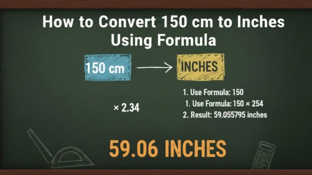 150 cm to Inches
