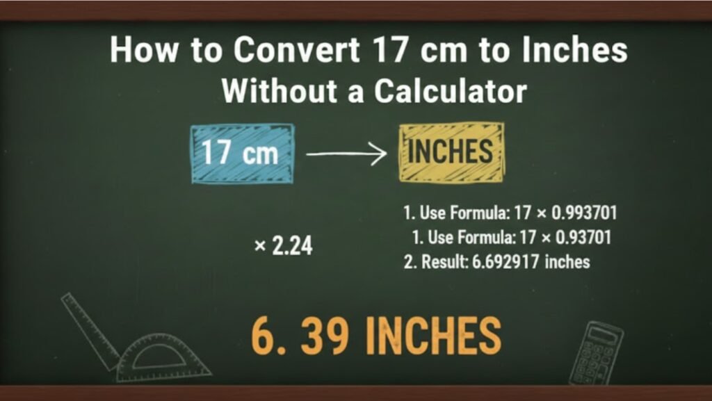 17 cm to Inches