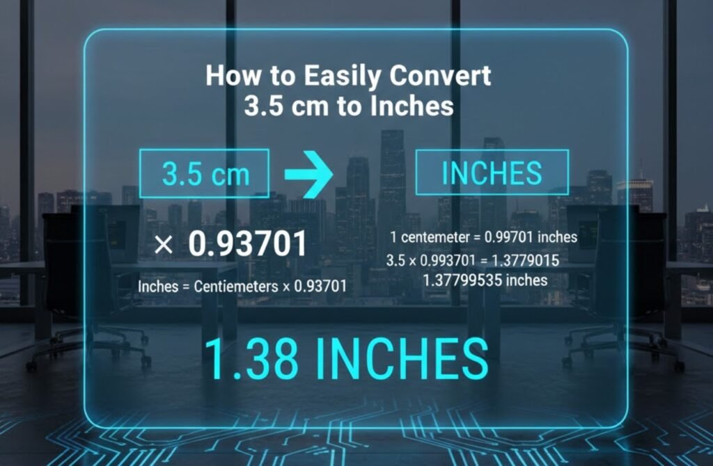 3.5 cm to Inches