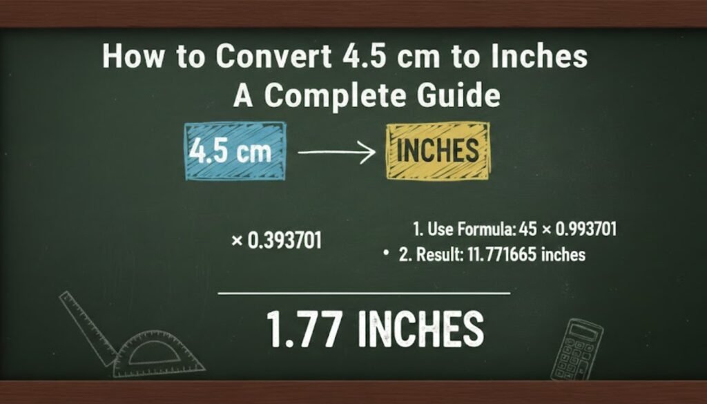 4.5 cm to Inches