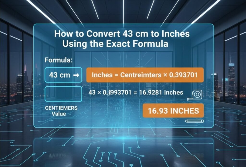 43 cm to Inches