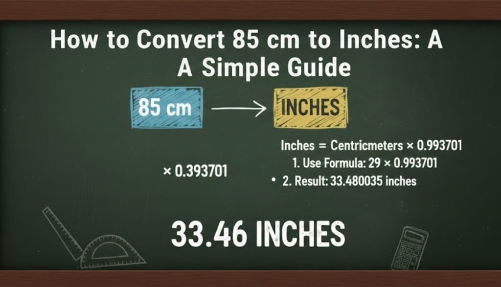 85 cm to Inches
