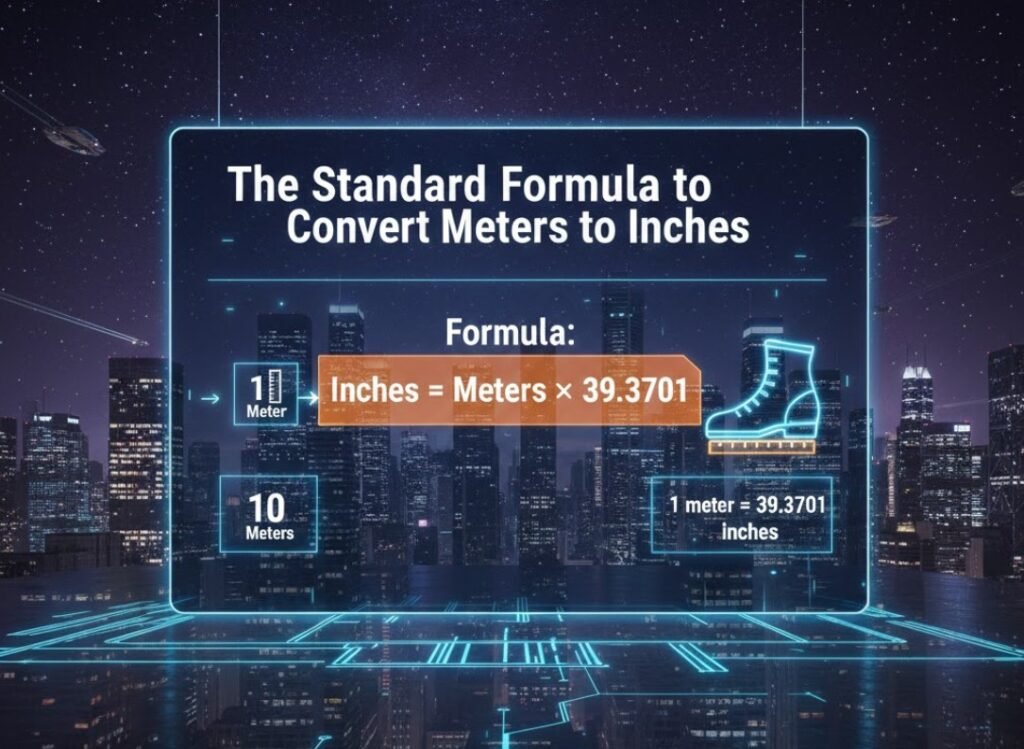 Formula to Convert Meters to Inches