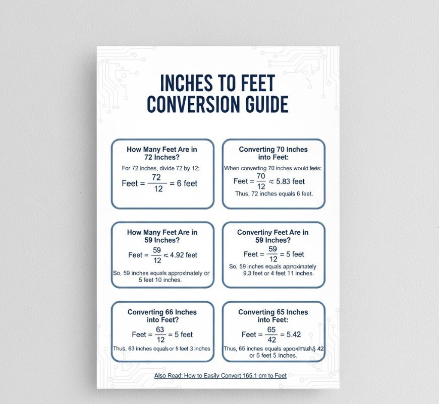 How Many Feet Are in 72 Inches?
