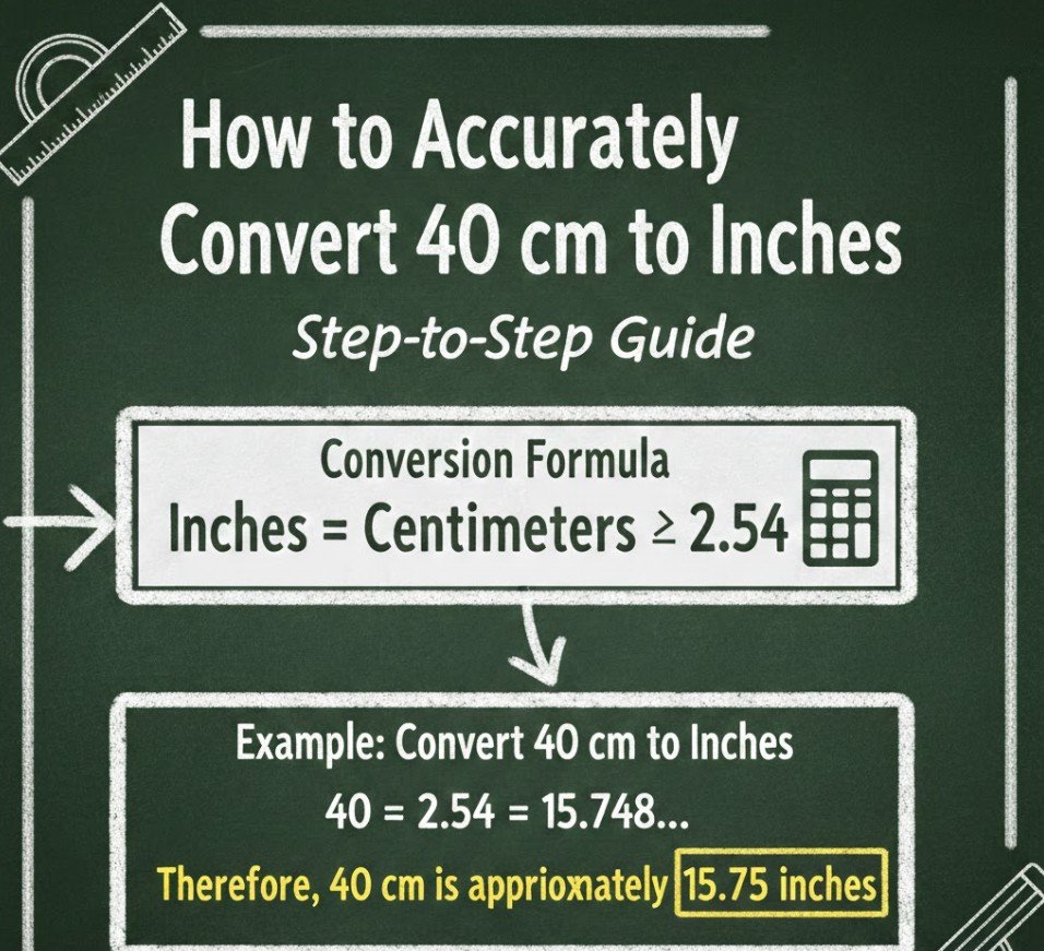 How to Accurately Convert 40 cm to Inches 40 cm to Inches