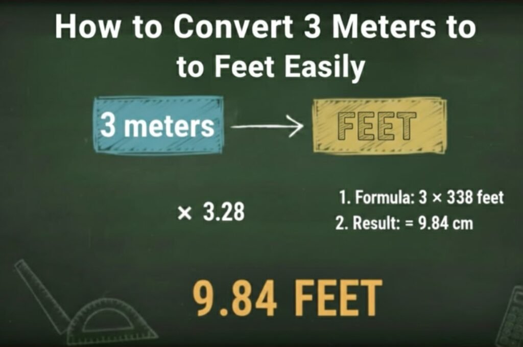 How to Convert 3 Meters to Feet