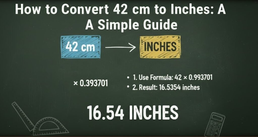How to Convert 42 cm to Inches