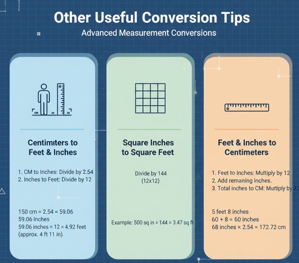 How to Convert Centimeters to Feet and Inches