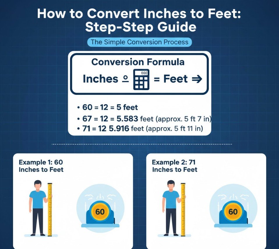 How to Convert Inches to Feet