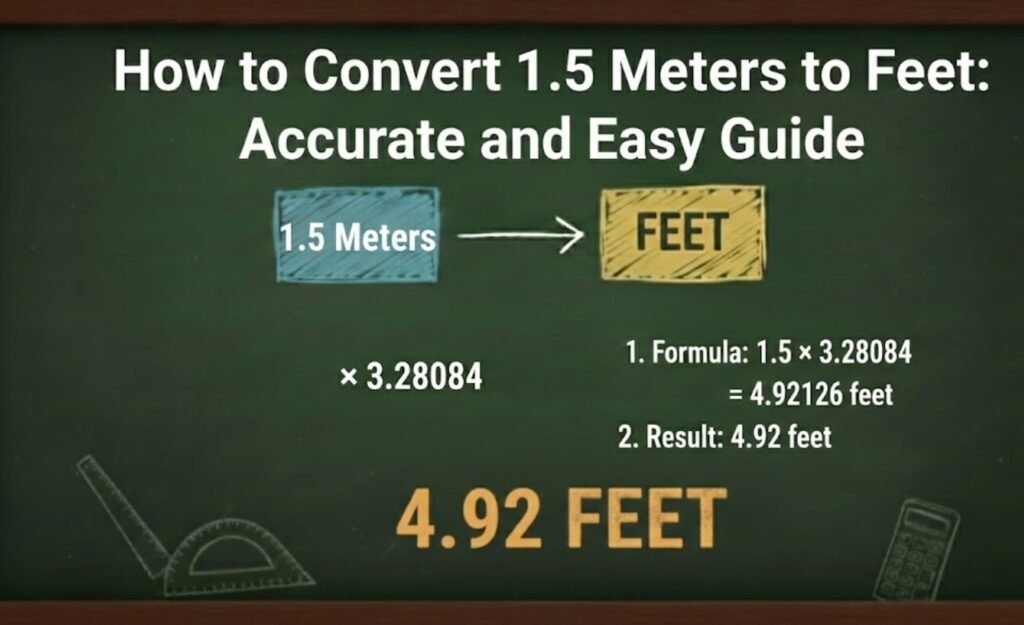 How to Convert 1.5 Meters to Feet