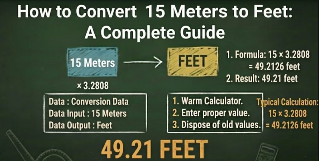 How to Convert 15 Meters to Feet