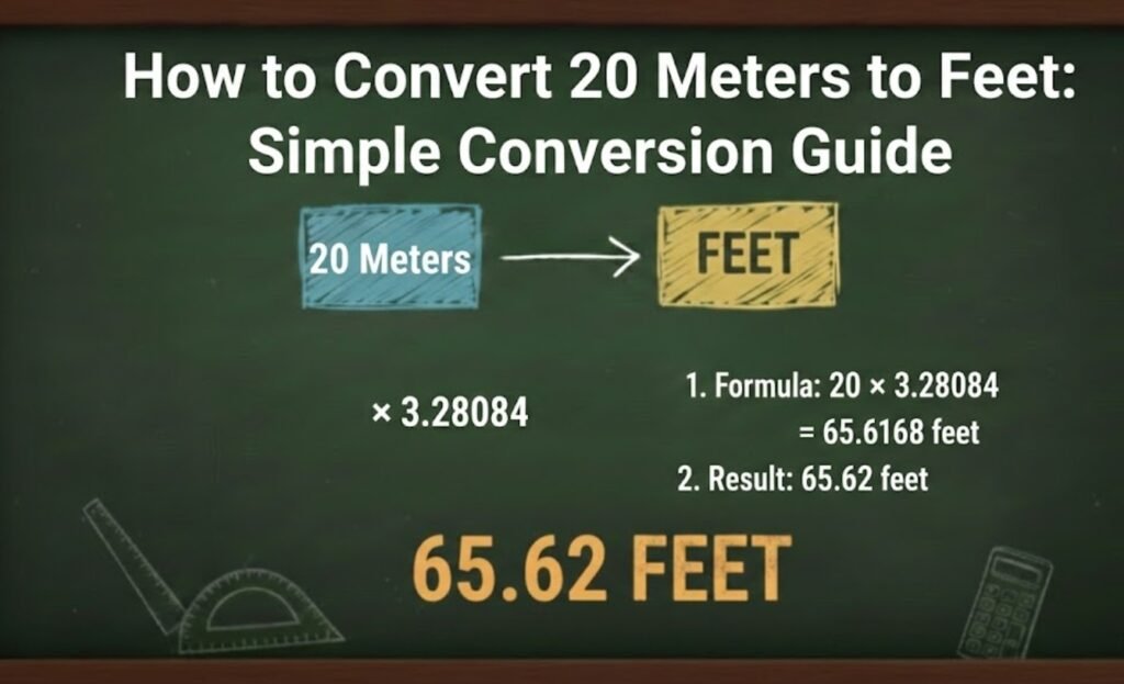 How to Convert 20 Meters to Feet