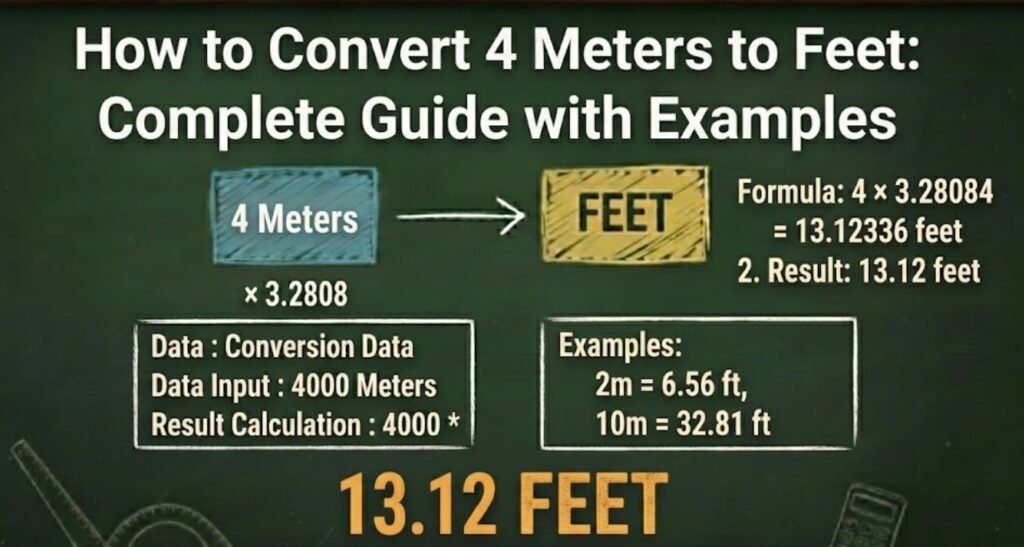 How to Convert 4 Meters to Feet: Complete Guide with Examples How to Convert 4 Meters to Feet