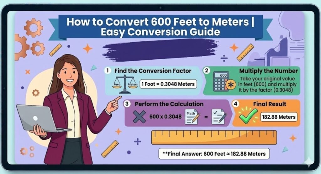 How to Convert 600 Feet to Meters