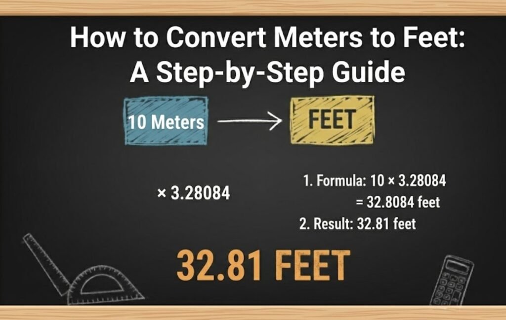 How to Convert Meters to Feet